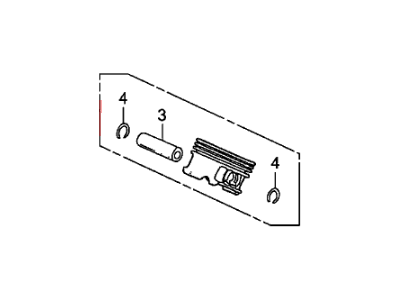 Piston Set (0.25) (13030-RDJ-A00) - 2