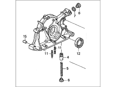 PUMP ASSY.,OIL (15100-PR3-004) - 2