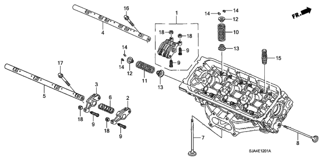 Клапан випускний (14721-PXK-000) - 3