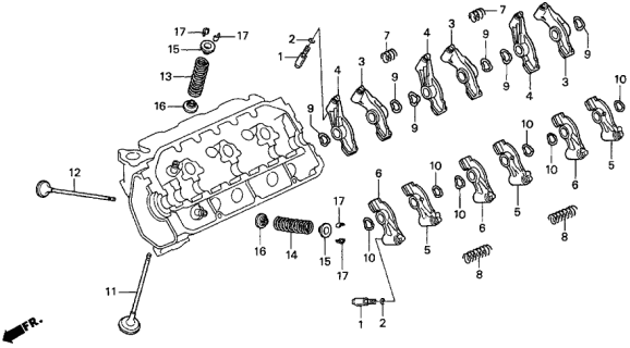 VALVE,EXHAUST (14721-PY3-000) - 2