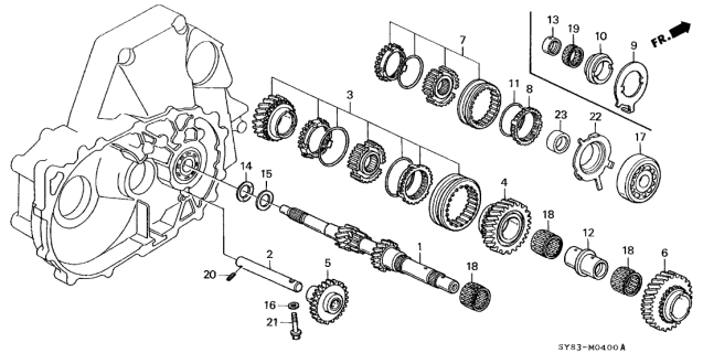 Шарикопідшипник (91004-PX5-008) - 2