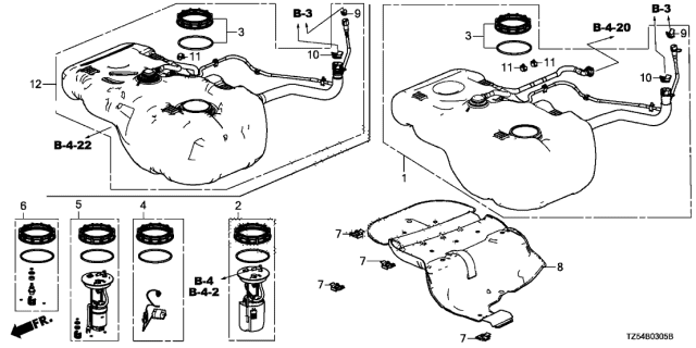 SET,FUEL PUMP MOD (17045-TZ5-A10) - 1