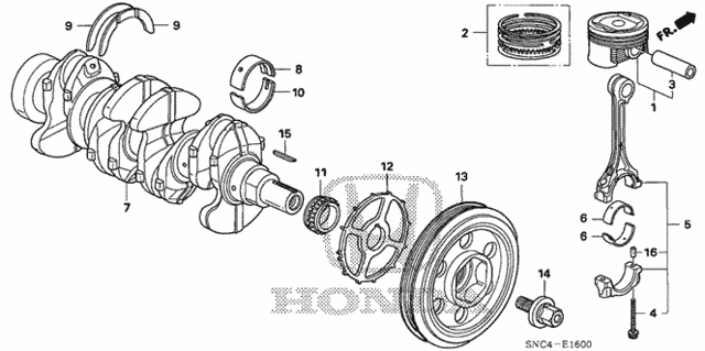 PISTON SET (13010-RMX-000) - 2