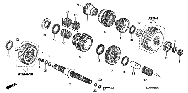 Шарикопідшипник (91005-RDK-003) - 2