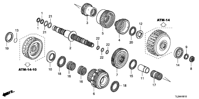 Шарикопідшипник (91005-RWE-003) - 2