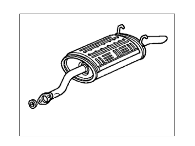 Muffler, Exhaust (18030-S5A-A11) - 2