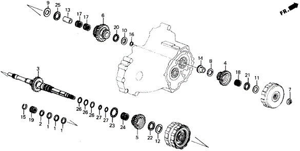 Шарикопідшипник (91027-PC9-E01) - 2