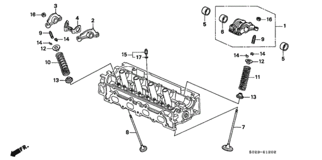 Коромисло впускного клапана ГРМ (14620-P2R-A00) - 2