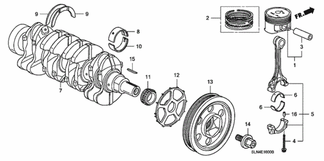 RING SET,PISTON (13011-PWC-J01) - 2