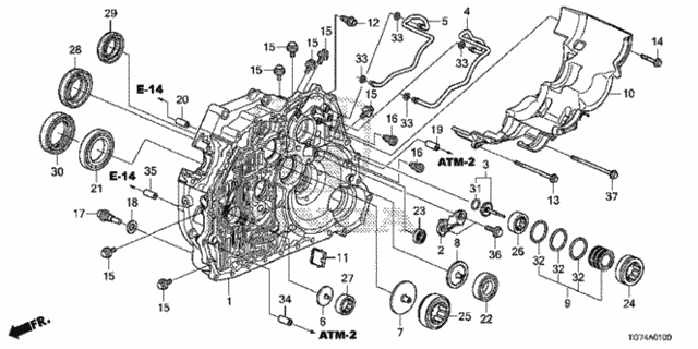 Case Torque Converter (21110-RT4-010) - 2