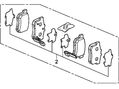 SET,PAD RR (9CLP- (43022-SV4-A22) - 1