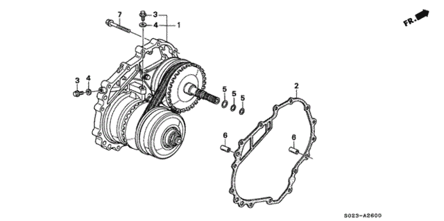 Прокладка бокової кришка трансмісії (21812-P4V-000) - 2