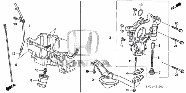 Маслозабірник системи змащування двигуна (15220-PZA-000) - 2