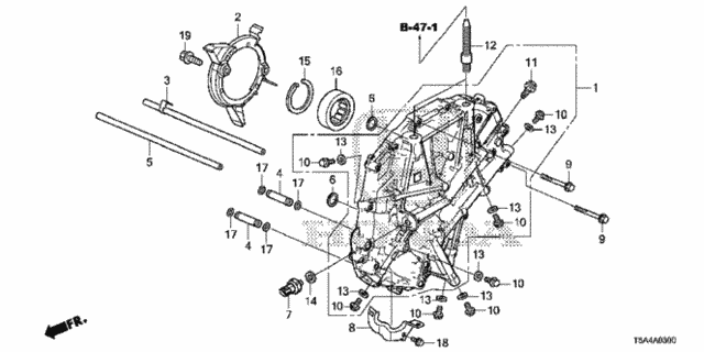 Кришка корпусу АКЗШ у зборі (21230-5T0-010) - 2