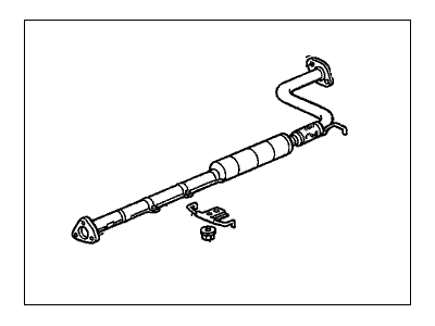 PIPE B,EXHAUST (18220-SV1-C70) - 2