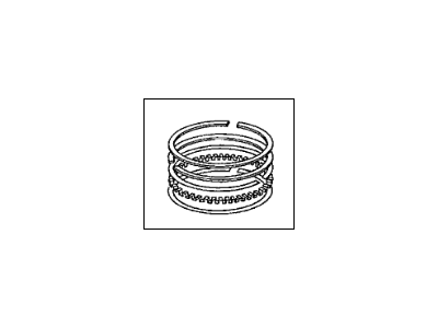 Ring Set, Piston (Over Size) (0.25) (13021-RZP-004) - 3