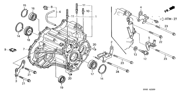 Шарикопідшипник (91007-PCJ-003) - 3