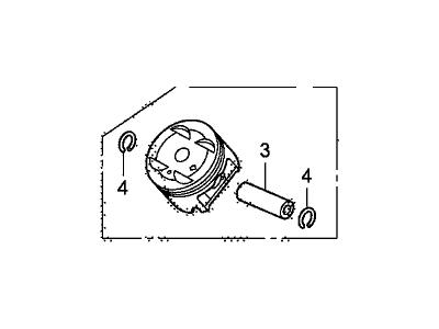 Piston Set (0.25) (13030-R70-A10) - 3