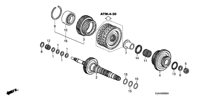 Шарикопідшипник (91007-RDK-003) - 2