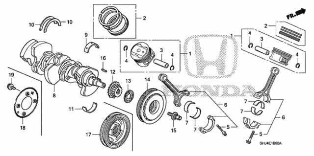 Crankshaft (13310-RGL-A00) - 2