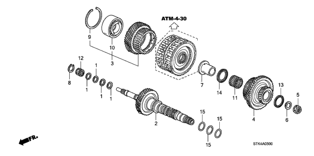 Bearning, Ball (91007-RJF-T01) - 2