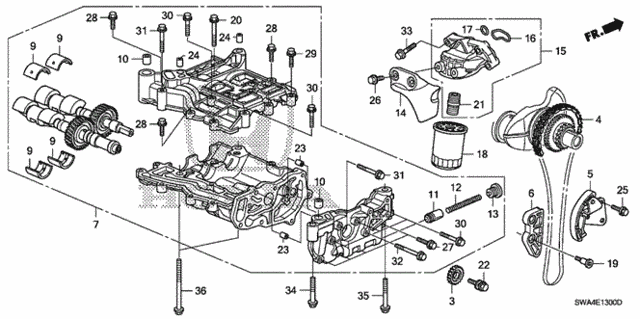 Gasket, Oil Filter Base (15312-RZA-003) - 2