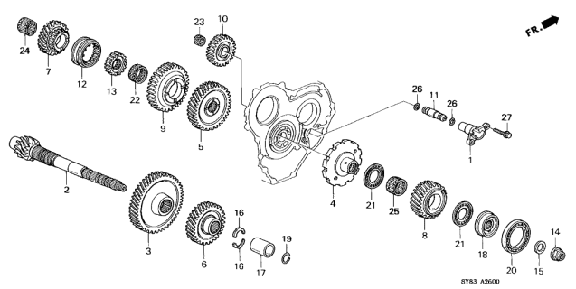 Bearning, Ball (91009-P6H-003) - 2