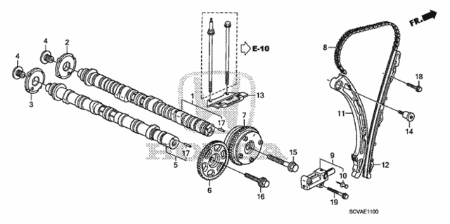 CAMSHAFT COMP,IN (14110-RTB-000) - 2