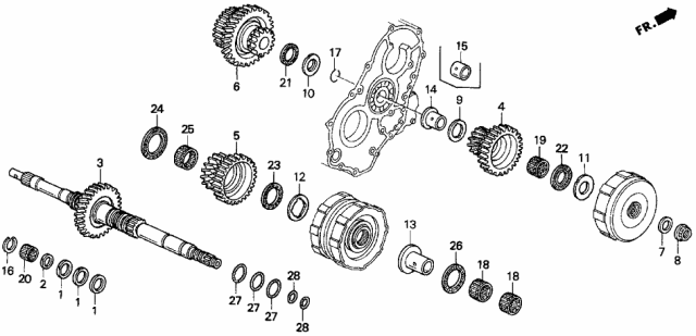 Шарикопідшипник (91011-P56-003) - 2