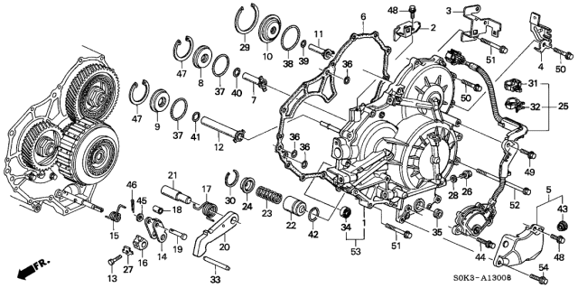 Gasket, transmission side cover (21812-PGH-020) - 2