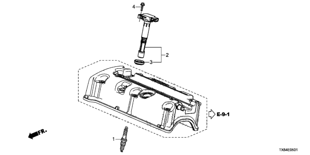 Ignition coil (30520-R40-007) - 1