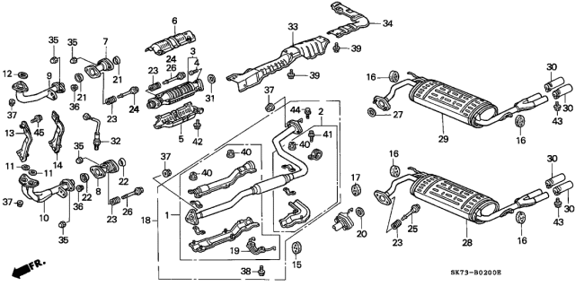 Ущільнююче кільце вихлопної труби (18229-SS1-000) - 3