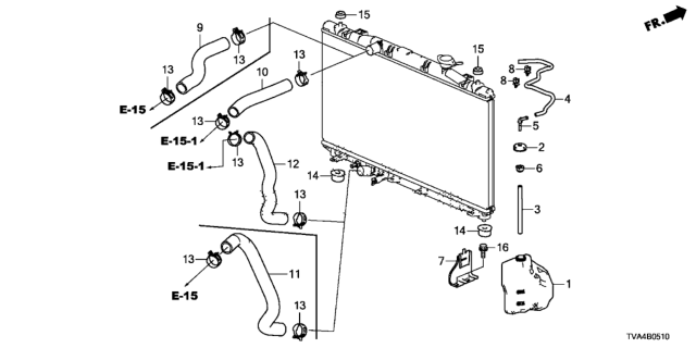 HOSE,WATER LOWER (19502-6A1-H00) - 1