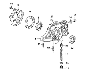 PUMP ASSY,OIL (15100-P01-003) - 2