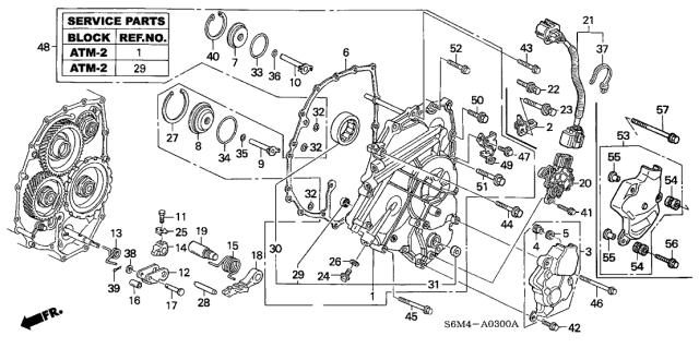 Gasket, transmission side cover (21812-PRP-030) - 3