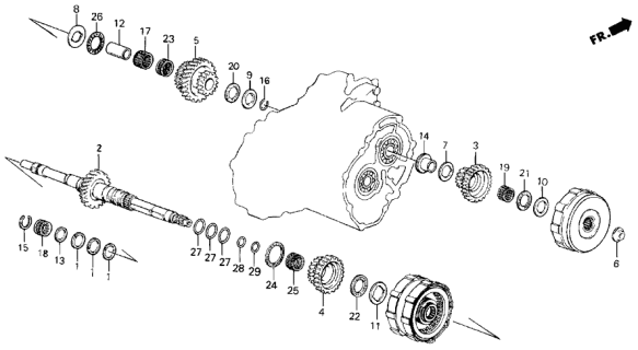 Bearning, Ball (91012-PZ4-003) - 2