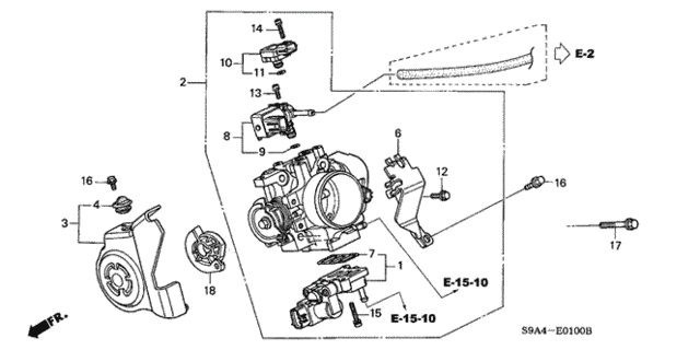 Body assy., throttle (gyc8a) - 1