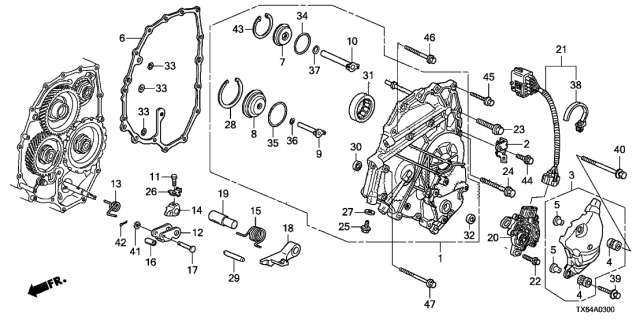 COVER ASSY,L SIDE (21230-RCV-010) - 2