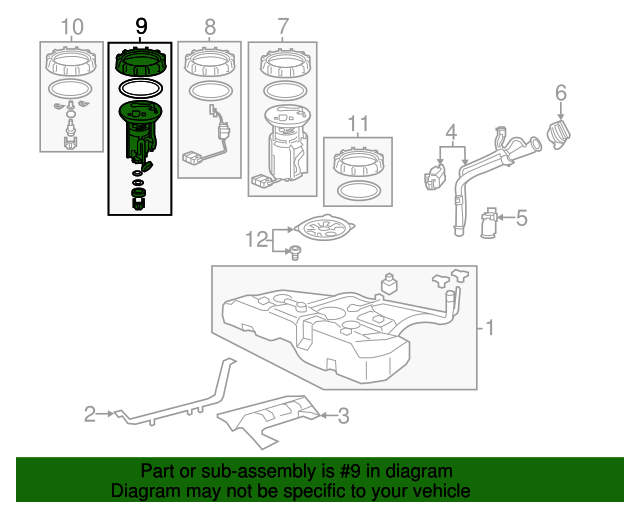 Fuel filter (17048-T2A-L00) - 3