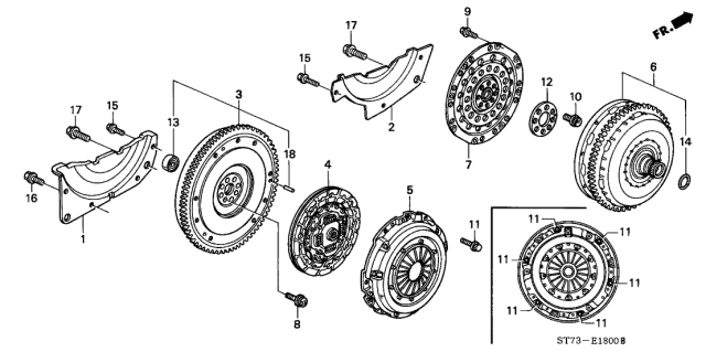 FLYWHEEL COMP (22100-P75-005) - 3