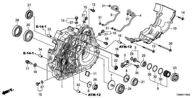 Case Torque Converter (21110-RV2-010) - 2