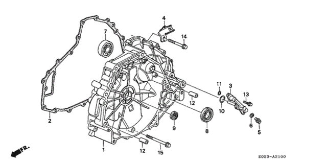 Сальник первинного валу трансмісії (91207-P4V-004) - 2