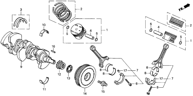 BEARING B,CONNROD (13212-P8A-A04) - 3