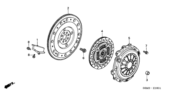 FLYWHEEL COMP (22100-RBC-003) - 3