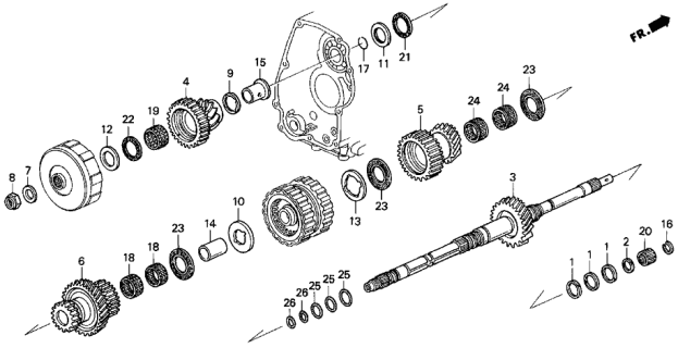 Bearning, Ball (91018-PW7-A02) - 3