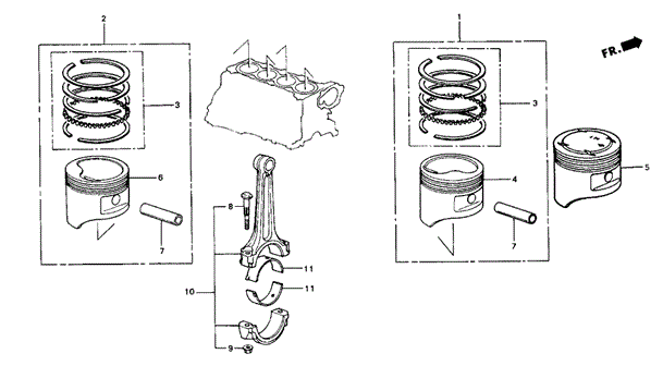 BRG, B CONNROD (13212-PE0-003) - 2