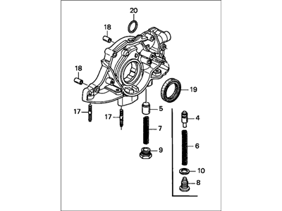 PUMP ASSY,OIL (15100-PLE-005) - 2