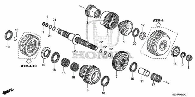 Шарикопідшипник (91005-RJF-T01) - 2