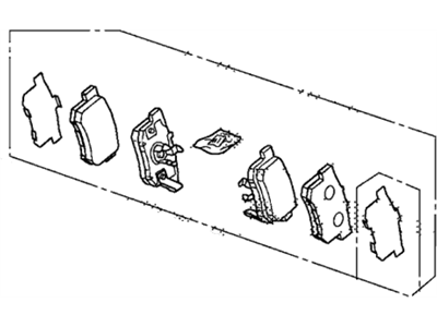 PAD SET, RR. (43022-T0G-A01) - 1