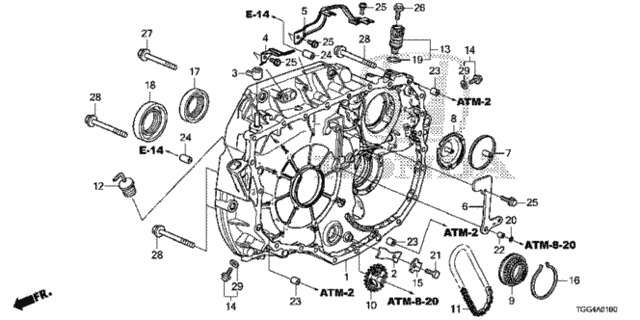 Case Torque Converter (21110-5CG-000) - 2